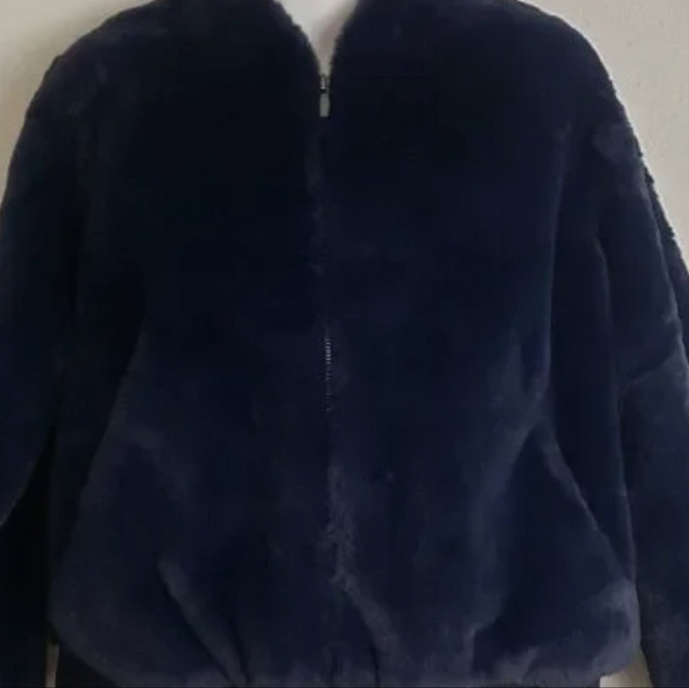 Banana Republic Faux Fur Bomber Jacket - Picture 5 of 7
